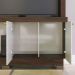 Estante Home TV 50 Polegadas Valença Nogueira Real Off White CLB
