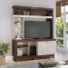 Estante Home TV 50 Polegadas Valença Nogueira Real Off White CLB
