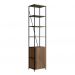 Estante Industrial 01 Porta SW015 Preto Noce Oro PP