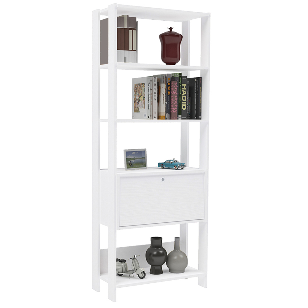 Estante Livreiro 1 Porta 166X63 cm Branco ARLY