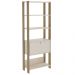 Estante Livreiro 1 Porta 166X63 cm Carvalho Off White ARLY