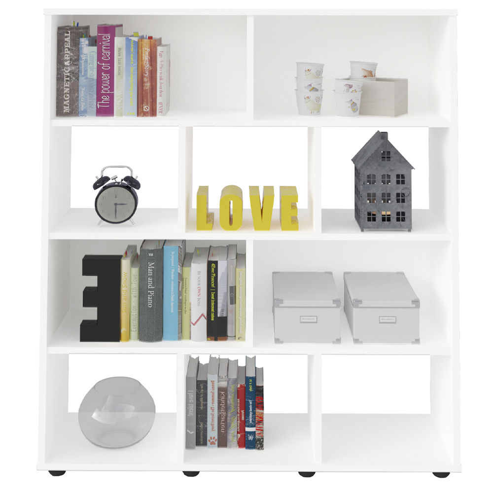 Estante Livreiro 10 Nichos 109X91 cm Branco ARLY