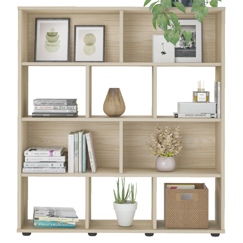 Estante Livreiro 10 Nichos 109X91 cm Naturale ARLY
