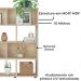 Estante Livreiro 10 Nichos 109X91 cm Naturale ARLY