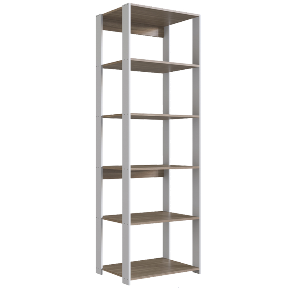 Estante Livreiro 138X60cm 05 Prateleiras Branco Montana PRODDY