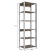 Estante Livreiro 138X60cm 05 Prateleiras Branco Montana PRODDY