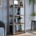 Estante Livreiro 138X60cm 05 Prateleiras Branco Montana PRODDY