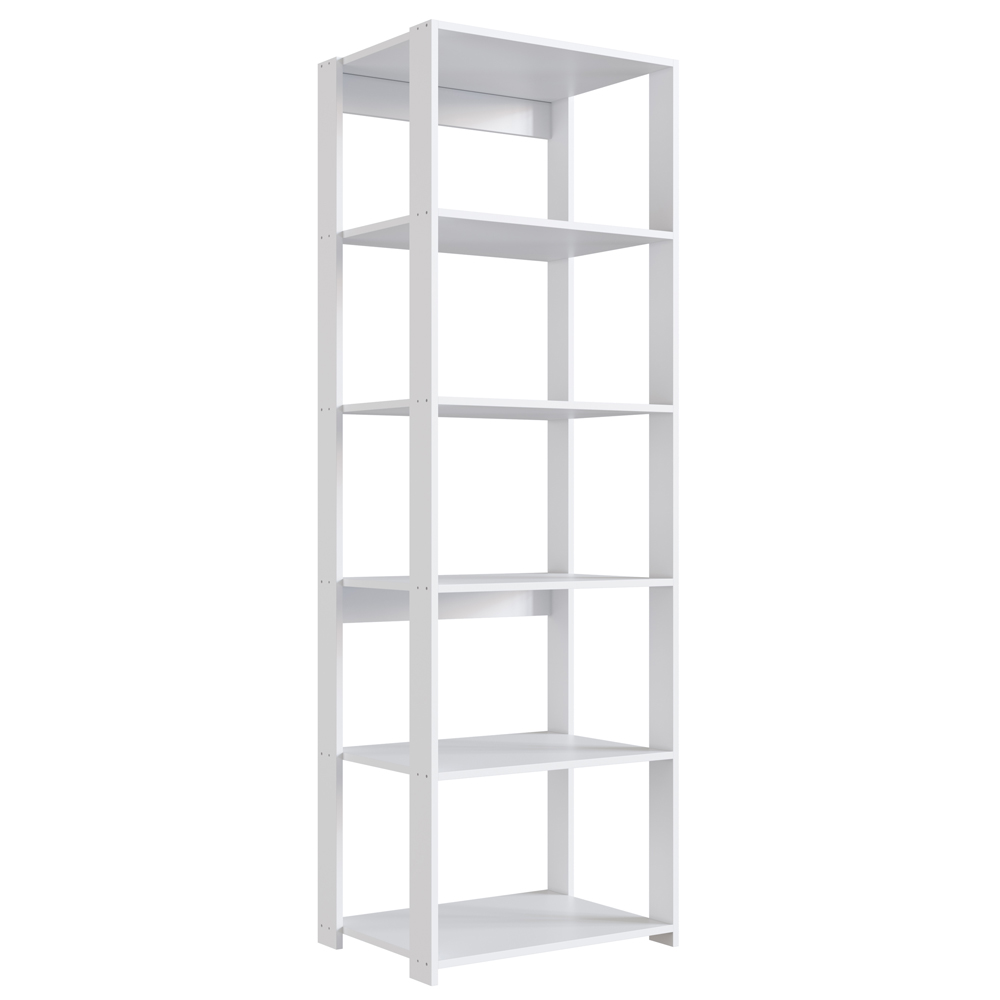 Estante Livreiro 138X60cm 05 Prateleiras Branco PRODDY