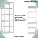 Estante Livreiro 138X60cm 05 Prateleiras Branco PRODDY