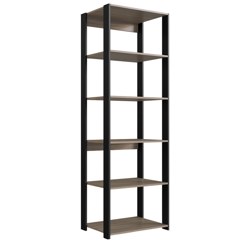 Estante Livreiro 138X60cm 05 Prateleiras Preto Montana PRODDY