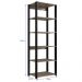 Estante Livreiro 138X60cm 05 Prateleiras Preto Montana PRODDY