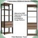 Estante Livreiro 183X60cm 02 Gavetas Preto Montana PRODDY