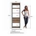 Estante Livreiro 183X60cm 02 Gavetas Preto Montana PRODDY