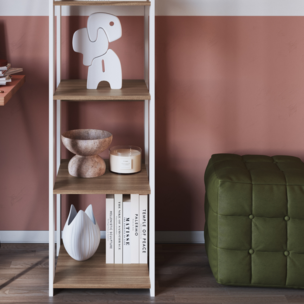 Estante Livreiro 183cm 05 Prateleiras Branco Montana PRODDY