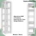 Estante Livreiro 183cm 05 Prateleiras Branco PRODDY