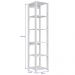 Estante Livreiro 183cm 05 Prateleiras Branco PRODDY