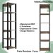 Estante Livreiro 183cm 05 Prateleiras Preto Montana PRODDY