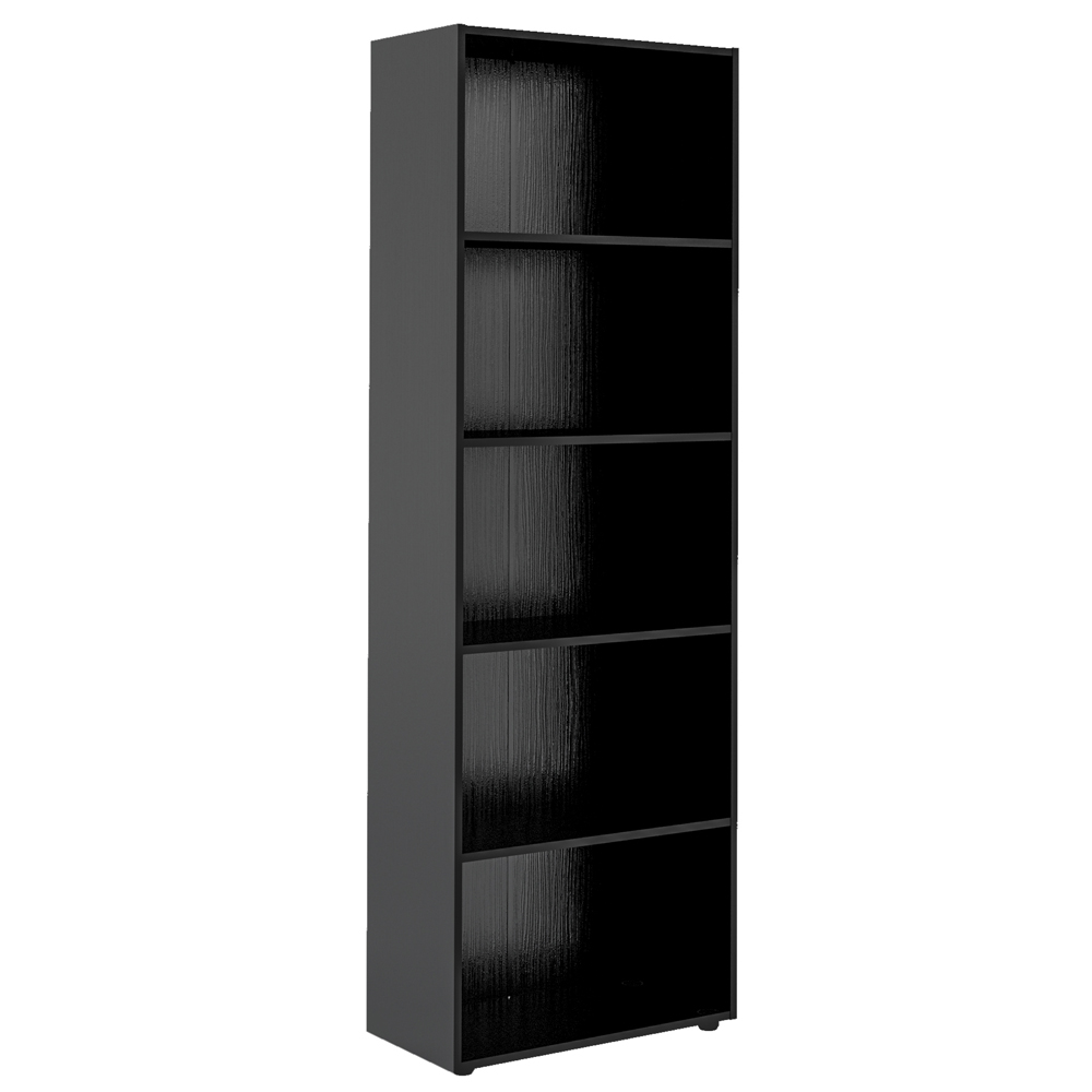 Estante Livreiro 5 Prateleiras 180X60 cm Preto ARLY