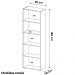 Estante Livreiro 5 Prateleiras 180X60 cm Preto ARLY