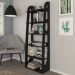 Estante Livreiro 7 Prateleiras 183X60 cm Preto Fosco ARLY