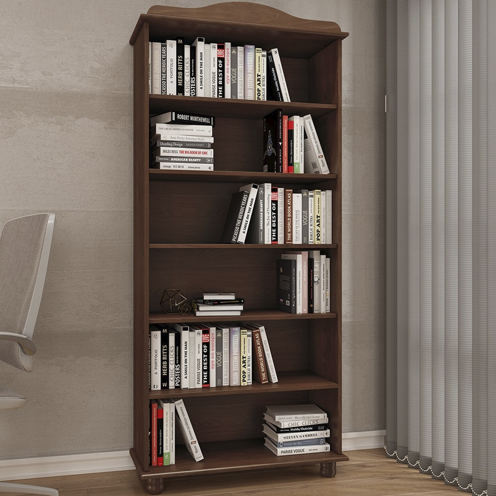 Estante Livreiro Madeira Maciça 85 cm 8964 Cafe Milani Store