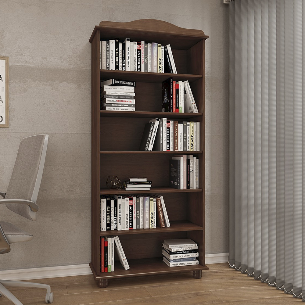 Estante Livreiro Madeira Maciça 85 cm 8964 Cafe Milani Store
