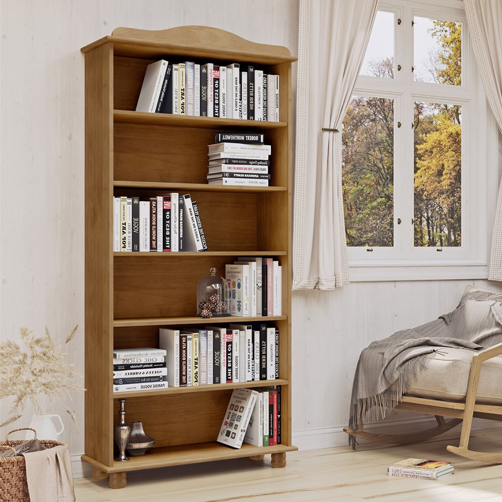 Estante Livreiro Madeira Maciça 85 cm 8964 Freijo Milani Store