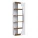Estante Livreiro Multiuso 05 Prateleiras Branco Mel PRODDY
