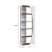 Estante Livreiro Multiuso 05 Prateleiras Branco Mel PRODDY