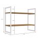 Estante Nicho 2 Prateleiras 72 cm LI008 Canela Branco KPB