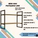Estante Nicho 2 Prateleiras 72 cm LI008 Freijo Preto Fosco KPB