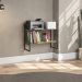 Estante Nicho 2 Prateleiras 72 cm LI008 Freijo Preto Fosco KPB