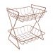 Fruteira Tubular De Mesa 02 Andares FM105 Rose HKS Milani Store