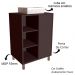 Gabinete 1 Porta Correr 60 cm Cuba Branca BL7250 Grafite FAEM