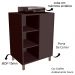 Gabinete 1 Porta Correr 60 cm Cuba Preta BL7250 Grafite FAEM