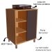 Gabinete 1 Porta Correr 60 cm Cuba Preta BL7250 Mell Grafite FAEM