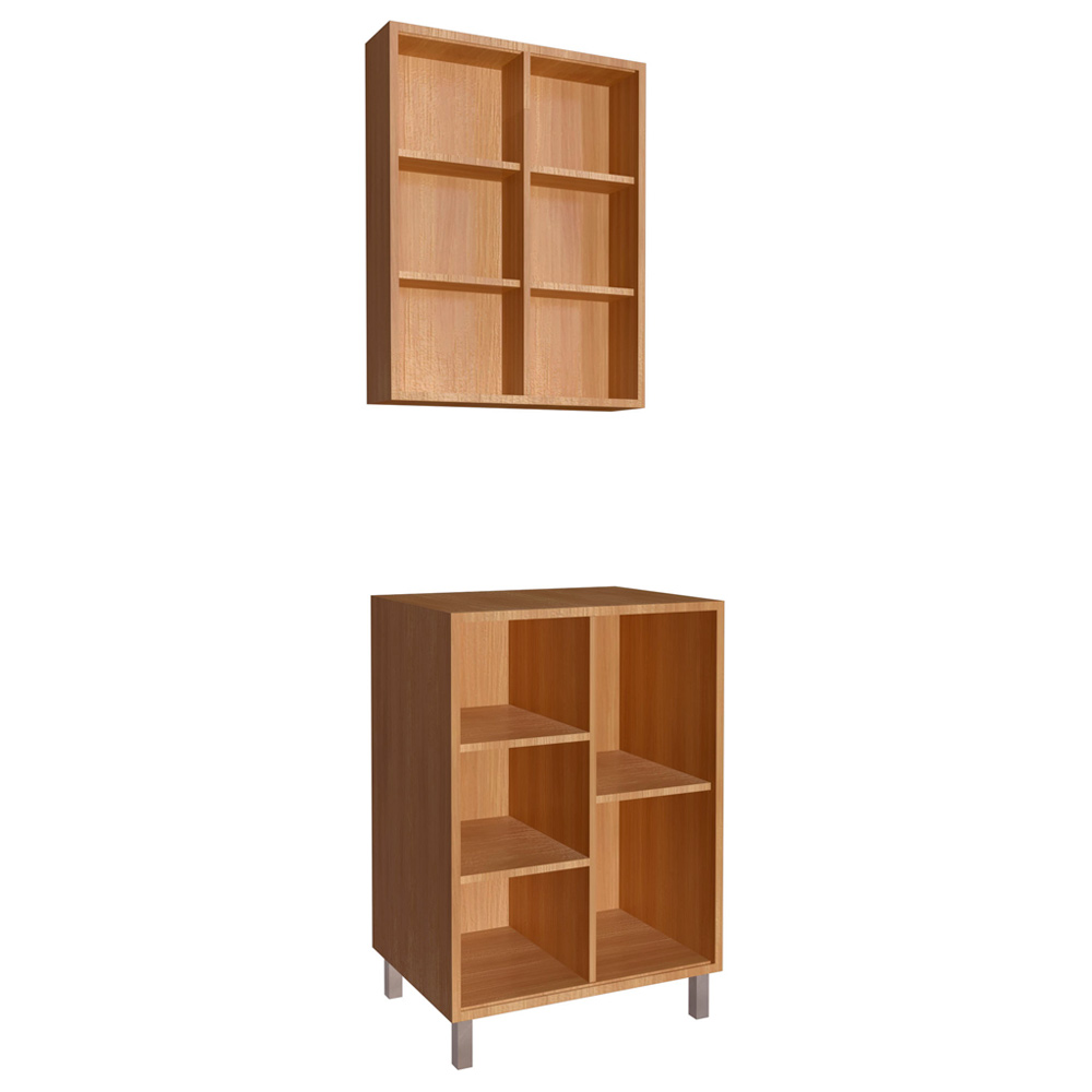Gabinete 1 Porta Correr 60 cm Espelheira CJ7250 Mell Arenas FAEM