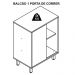 Gabinete 1 Porta De Correr 5 Nichos 60 cm BL7250 Mell Arenas FAEM