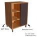 Gabinete 1 Porta De Correr 5 Nichos 60 cm BL7250 Mell Grafite FAEM