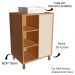Gabinete 60 cm Espelheira e Cuba Branca CJ7250 Mell Arenas FAEM