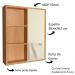 Gabinete 60 cm Espelheira e Cuba Branca CJ7250 Mell Arenas FAEM