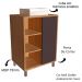 Gabinete 60 cm Espelheira e Cuba Branca CJ7250 Mell Grafite FAEM