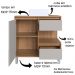 Gabinete 80 cm Espelheira e Cuba Branca CJ2001 Mell Arenas FAEM