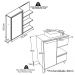 Gabinete 80 cm Espelheira e Cuba Preta CJ2001 Mell Arenas FAEM