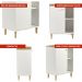 Gabinete Banheiro 1 Porta 2 Prateleiras 60 cm BN06 Branco Dtall
