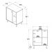 Gabinete Banheiro 1 Porta 2 Prateleiras 60 cm BN06 Branco Dtall