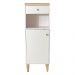 Gabinete Banheiro 1 Pt 1 Gv 3 Prateleiras 104 cm BN07 Branco Dtall