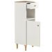 Gabinete Banheiro 1 Pt 1 Gv 3 Prateleiras 104 cm BN07 Branco Dtall