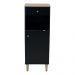 Gabinete Banheiro 1 Pt 1 Gv 3 Prateleiras 104 cm BN07 Preto Dtall
