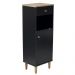 Gabinete Banheiro 1 Pt 1 Gv 3 Prateleiras 104 cm BN07 Preto Dtall